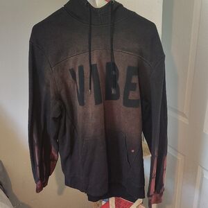 Vibe Gradient Black and Brown Hoodie